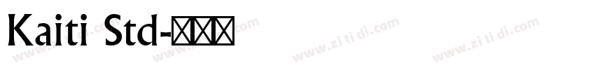 Kaiti Std字体转换